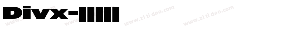 Divx字体转换