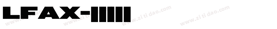 LFAX字体转换