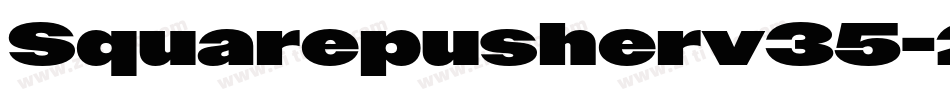 Squarepusherv35-213X字体转换