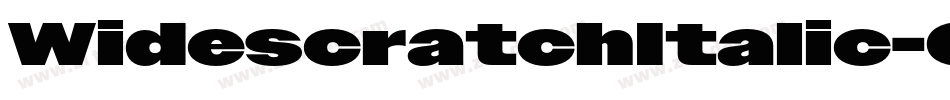 WidescratchItalic-043X字体转换