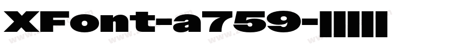 XFont-a759字体转换