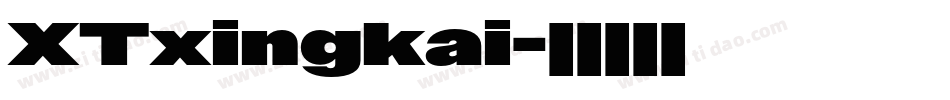 XTxingkai字体转换