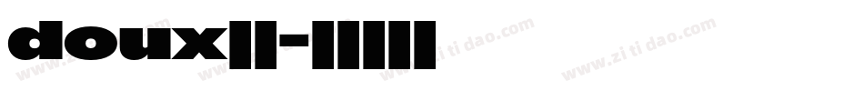 doux笔画字体转换