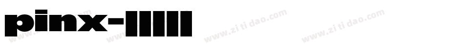 pinx字体转换