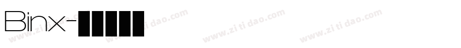 Binx字体转换