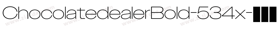 ChocolatedealerBold-534x字体转换