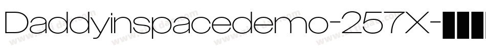 Daddyinspacedemo-257X字体转换