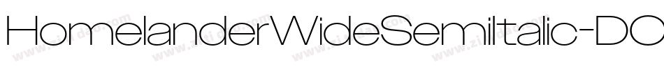 HomelanderWideSemiItalic-DO00x字体转换