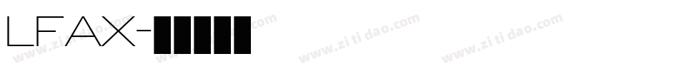 LFAX字体转换