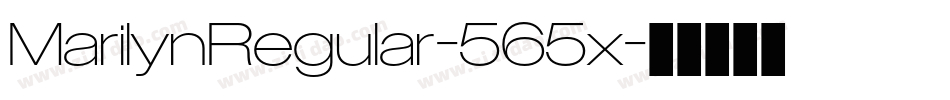 MarilynRegular-565x字体转换