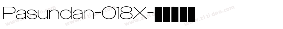 Pasundan-018X字体转换