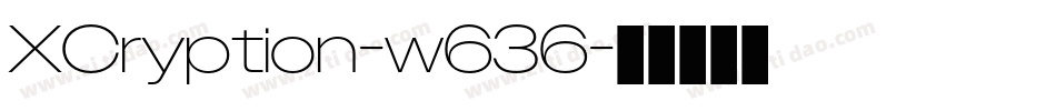 XCryption-w636字体转换
