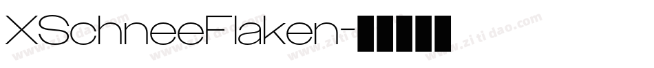 XSchneeFlaken字体转换