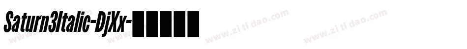 Saturn3Italic-DjXx字体转换