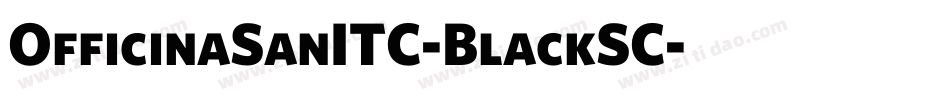 OfficinaSanITC-BlackSC字体转换
