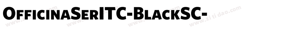 OfficinaSerITC-BlackSC字体转换