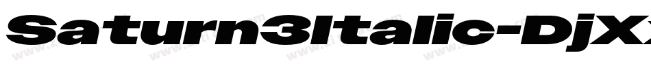 Saturn3Italic-DjXx字体转换