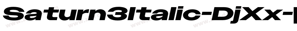 Saturn3Italic-DjXx字体转换