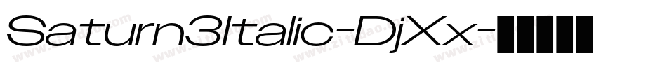 Saturn3Italic-DjXx字体转换
