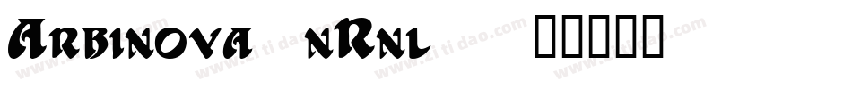 Arbinova-nRnl1字体转换