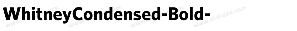 WhitneyCondensed-Bold字体转换