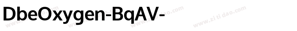 DbeOxygen-BqAV字体转换