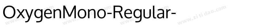 OxygenMono-Regular字体转换