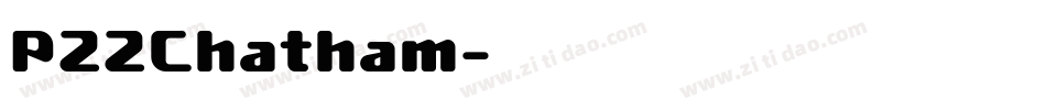 P22Chatham字体转换