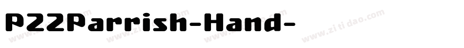 P22Parrish-Hand字体转换