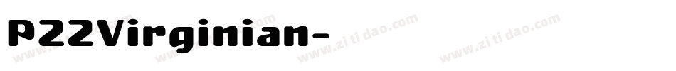 P22Virginian字体转换