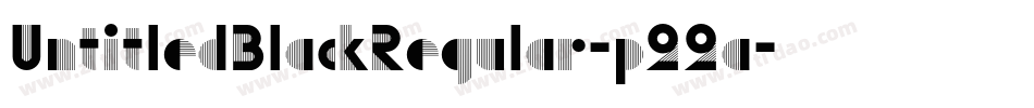 UntitledBlackRegular-p22a字体转换