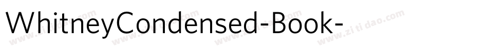 WhitneyCondensed-Book字体转换