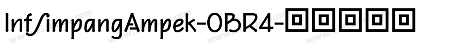InfSimpangAmpek-0BR4字体转换