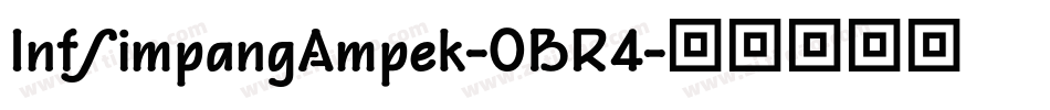 InfSimpangAmpek-0BR4字体转换