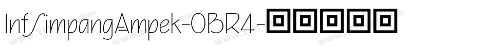 InfSimpangAmpek-0BR4字体转换