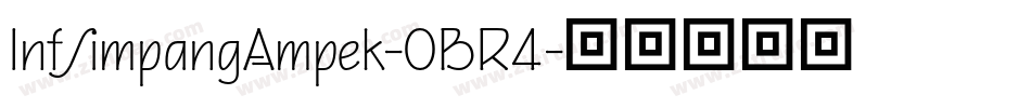 InfSimpangAmpek-0BR4字体转换