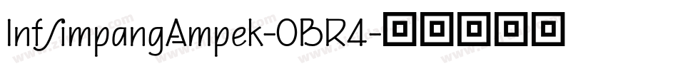 InfSimpangAmpek-0BR4字体转换
