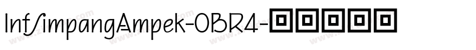 InfSimpangAmpek-0BR4字体转换