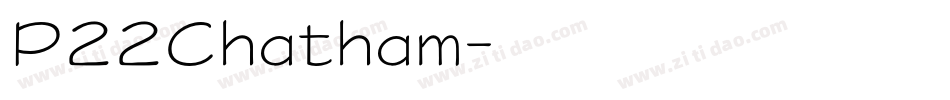 P22Chatham字体转换