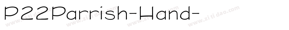 P22Parrish-Hand字体转换