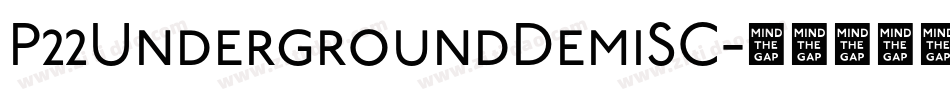 P22UndergroundDemiSC字体转换