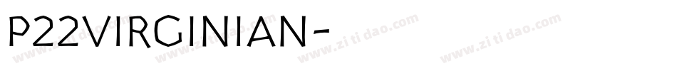 P22Virginian字体转换