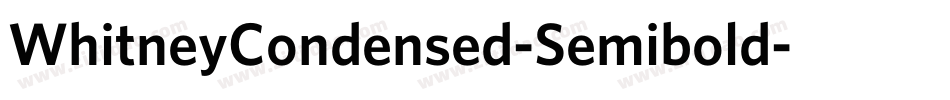 WhitneyCondensed-Semibold字体转换