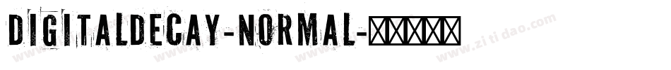 DigitalDecay-Normal字体转换