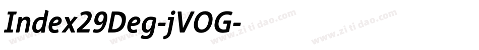 Index29Deg-jVOG字体转换