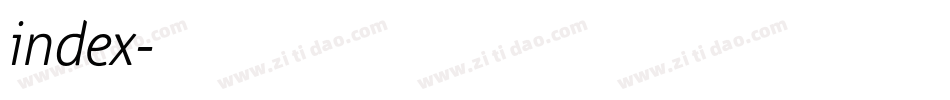 index字体转换
