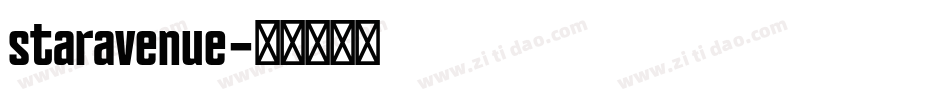 staravenue字体转换