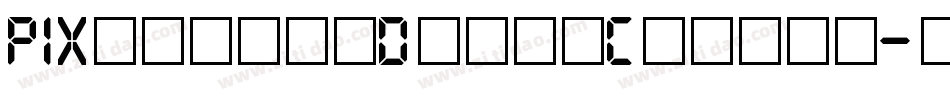 PIXymbolsDigitClocks字体转换
