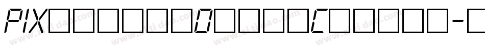 PIXymbolsDigitClocks字体转换