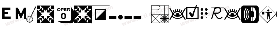 TriniteNo1-BoldPi字体转换